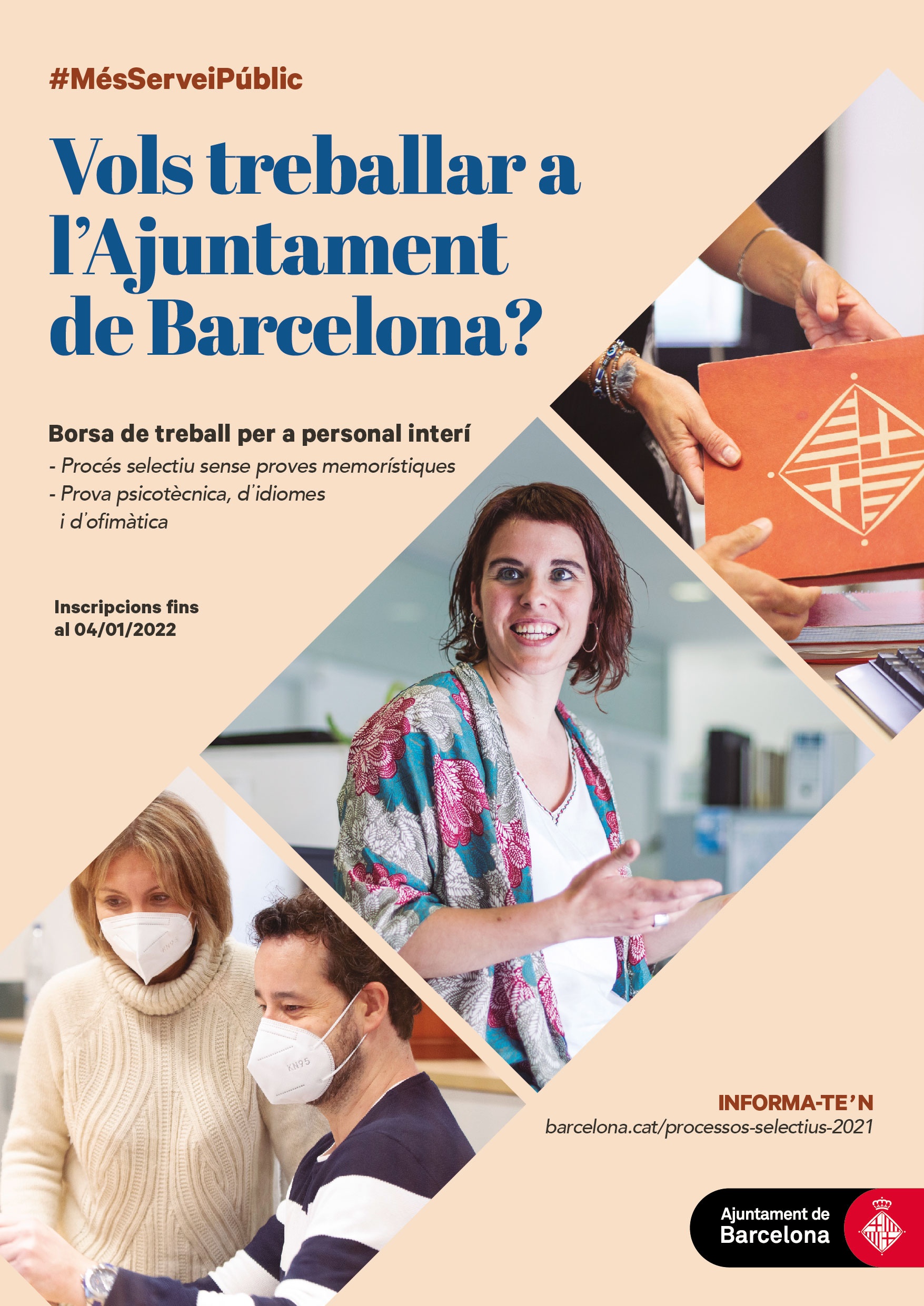 Melodramático Rectángulo Temeridad El Ayuntamiento de Barcelona abre nuevas Bolsas de Trabajo para personal  interino
